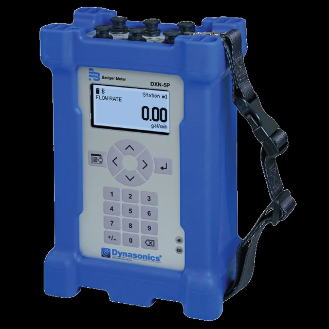 Dynasonics DXN-5P portable hybrid transit-time / Doppler ultrasonic flow meter kit (Badger Meter)