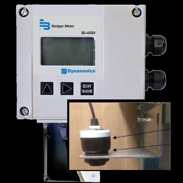 Dynasonics IS-4000 open-channel flow meter with non-contact ultrasonic level sensor (Badger Meter)