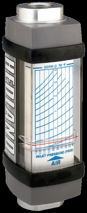Hedland air and compressed gas variable-area flow meter (Badger Meter)
