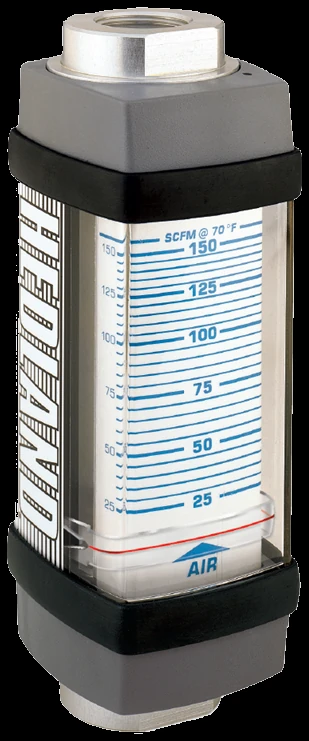 Hedland corrosive air and gas variable-area flow meter, 316 stainless (Badger Meter)