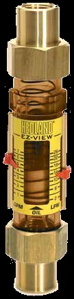 Hedland EZ-View clear plastic-body variable-area flow meter (Badger Meter)